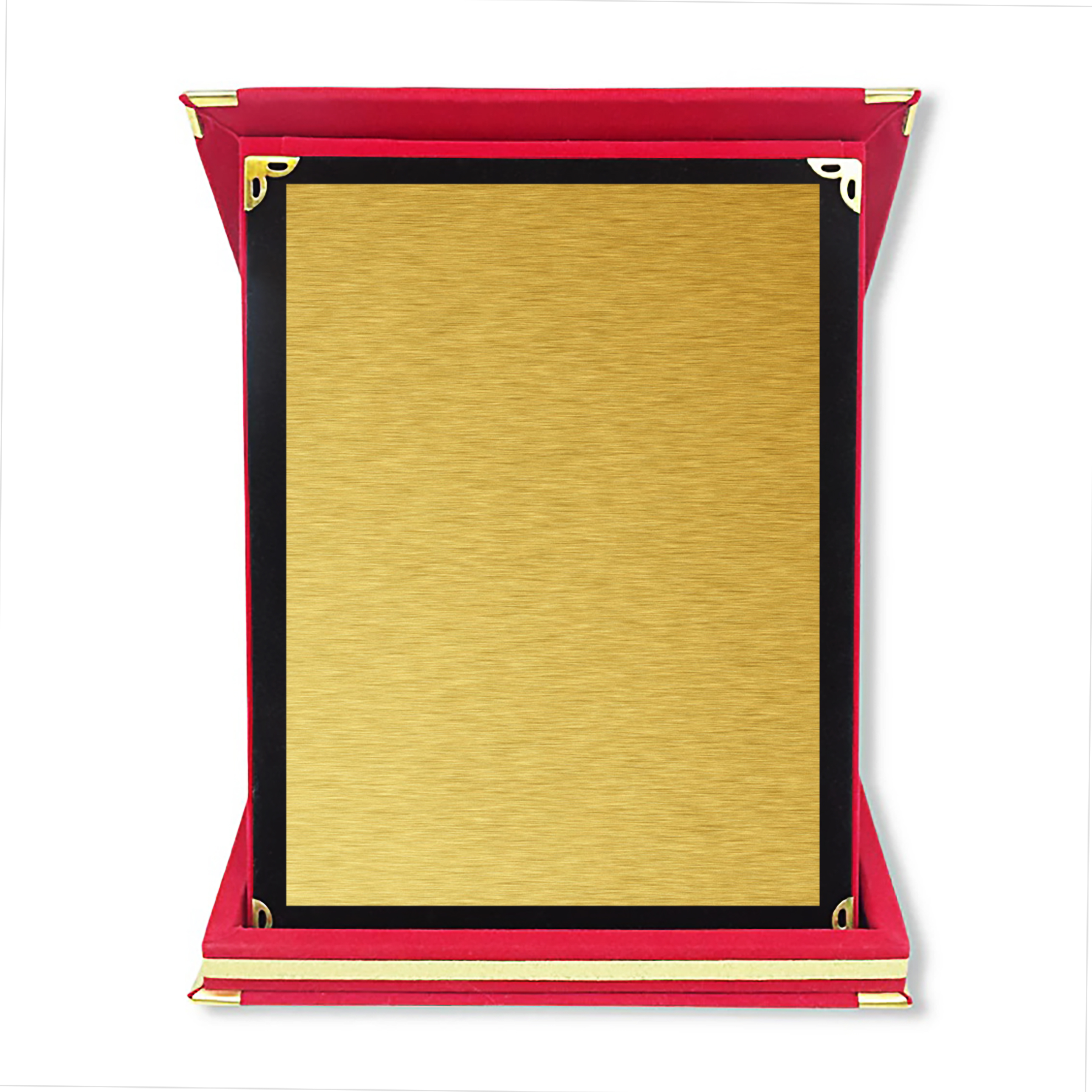 Auszeichnungs Tablot mit Plakette Gold